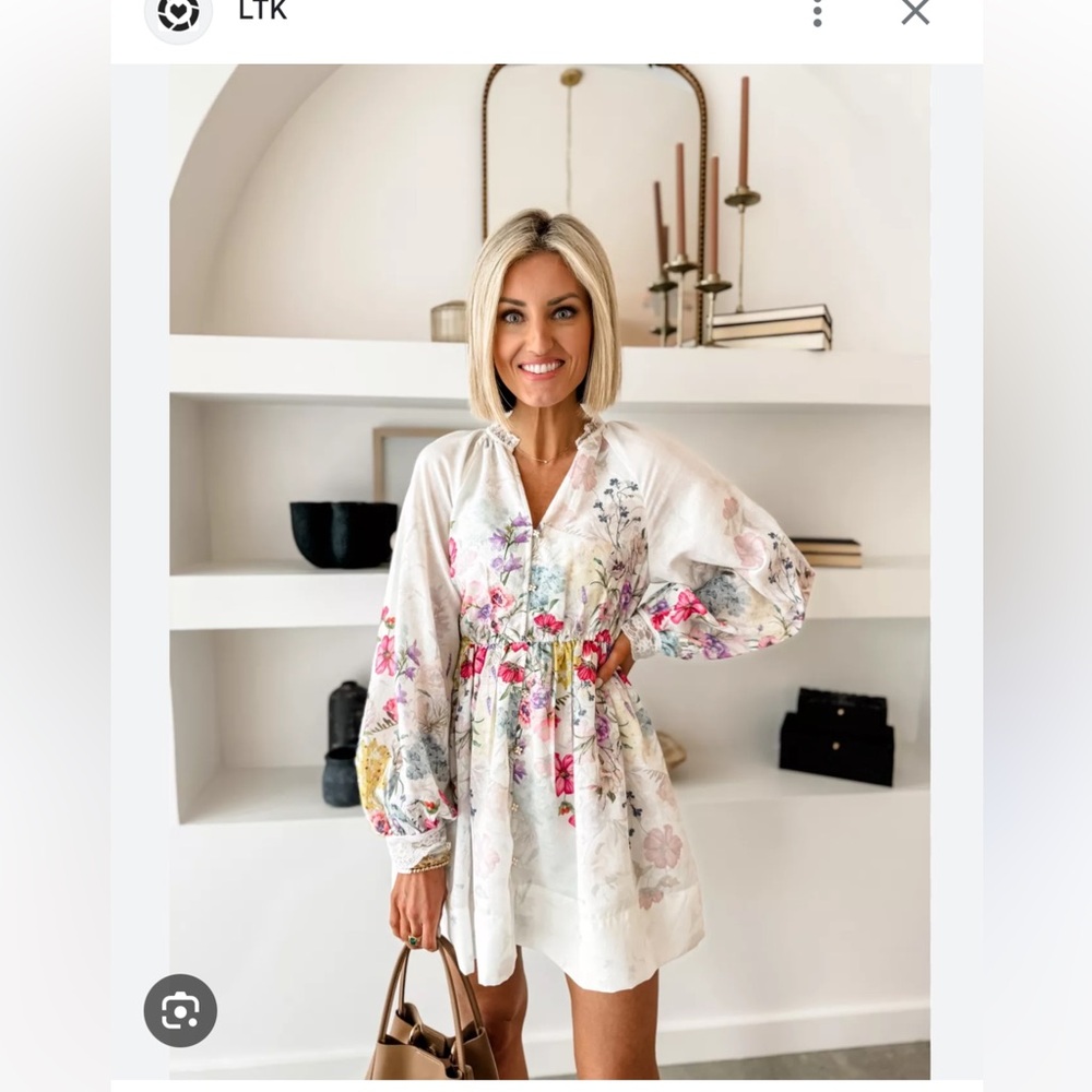 NWT Anthropologie Dress- Let Me Be V-Neck A-Line Mini Dress